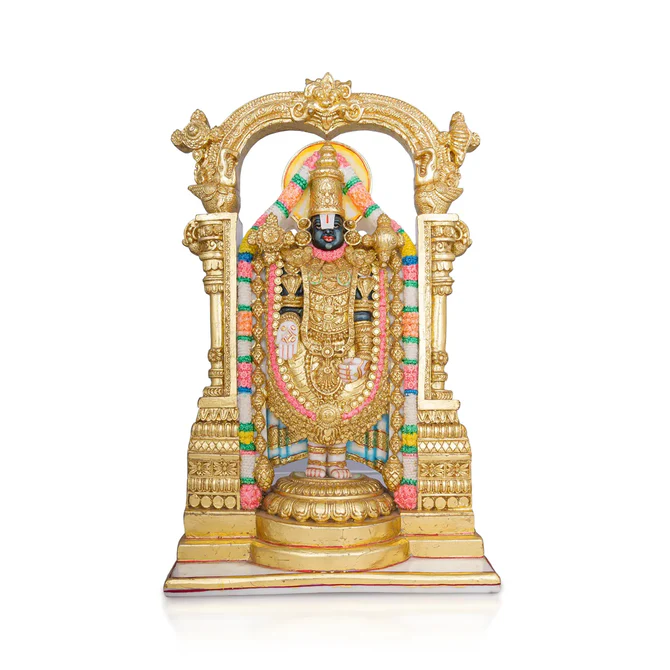 Tirupati Balaji Murti - 15 x 9 Inches Marble Idol